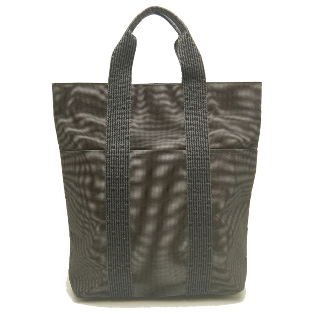 HERMES Hermes Herline Cabas Tote Bag, Nylon, Gray, Women's, 254382